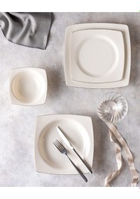Resim Nova 6 Kişilik 24 Parça Yemek Takımı - Beyaz/silver 8684427193525 Çok Renkli 