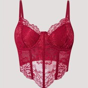 Resim Kadınlar için Seksi Dantel Camisole Üst - Balık Kemiği ve Teli ile Çiçekli Kesik Tasarım, Polyester Karışımı, Dolgusuz, Katmanlı veya Tek Başına Giyim İçin Mükemmel, Yetişkin Boyutu, Şık İç Çamaşırı, Zarif Dantel İşçiliği 