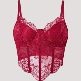 Resim Kadınlar için Seksi Dantel Camisole Üst - Balık Kemiği ve Teli ile Çiçekli Kesik Tasarım, Polyester Karışımı, Dolgusuz, Katmanlı veya Tek Başına Giyim İçin Mükemmel, Yetişkin Boyutu, Şık İç Çamaşırı, Zarif Dantel İşçiliği 