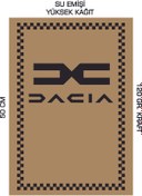 Resim duha trend 35x50 120 Gr. Kraft Kağıt Oto Paspası Dacia 50Adet Yatay 50 Adet Dikey 