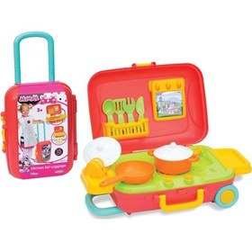 Resim Oyuncak Minnie Mouse Mutfak Set Bavulum 