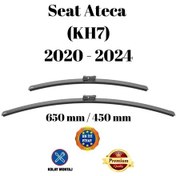Resim Seat Ateca Kh7 2020 2021 2022 2023 2024 Uyumlu Ön Cam Muz Tipi Silecek Süpürgesi Seti 650/450mm Silbak 