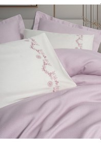 Resim Cotton Box Serenity Bambu Çift Kişilik Pike Takımı Vaila Lila Lila 