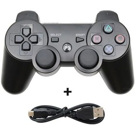 Resim Kablosuz Denetleyici Desteği Bluetooth Ps3 Konol Joystick Playstation 3 Joy Black 