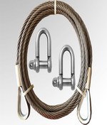 Resim PADRİ LİDERSAN ÇELİK 5 METRE ARAÇ ÇEKME HALATI 7 TON ÇELİK ÇEKME HALATI 2 ADET MAPA 