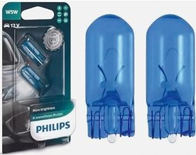 Resim Philips T10 W5W 12V X-tremeVision Pro150 Plaka,Park Tavan Ampülü, 2'li Paket 
