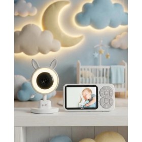 Resim HERŞEYBURDAMODA LCD Ekranlı Bebek Izleme Kamerası Ninnili Gece Görüşlü Güvenlik Sistemi 