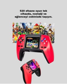 Resim 520 Klasik Oyunlu P5 Retro Elde Taşınabilir Konsol 