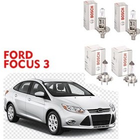 Resim FORD FOCUS 3 2011 SONRASI ÖN UZUN-KISA 4 LÜ FAR AMPÜLÜ TAKIMI BOSCH 