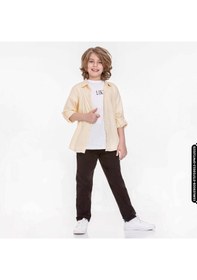 Resim Erkek Rodos Gömlek 8-14 Yaş 44339 Egml09028 Sarı 