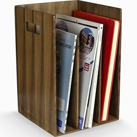 Resim WOODSAKA Reka Kitaplık & Dergilik 