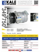 Resim KALE 349750 KLİMA KOMPRESÖRÜ VECTRA A 2.0 (88-95)-CALIBRA A 2.0 ( 