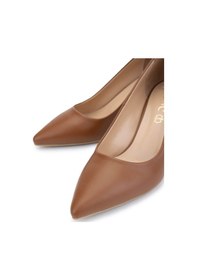 Resim Tamer Tanca Kadın Hakiki Deri Koyu Taba Topuklu Ayakkabı 492 55750 Bn Ayk Y25 K.taba Taba 