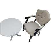 Resim Bengimobilya Sandalye Berjer Model Kayın Aslan Baba Ayak Fiskos Parlak Siyah R (499334003) 