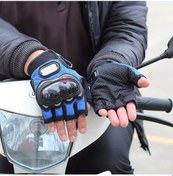Resim Jokmae Pro-sürüş Pro01c Yarı Parmak Motosiklet Eldiven Kırmızı 