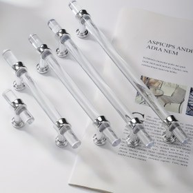 Resim 1 adet Modern Minimalist Akrilik Kulp - Gardırop Kapıları, Çekmeceler, Dolaplar ve Ayakkabı Dolapları için Mükemmel! 