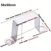 Resim Willowhaven 304 Paslanmaz Çelik 50x50 M U Boru Kelepçesi Hortum Bağlama 