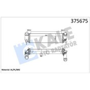 Resim Turbo Radyatörü Intercooler Nıssan Navara Np300 2.3 Dcı 15 Mercedes X-class 2.3 3.0d 15 Brazıng 80mm 144614ja0b 