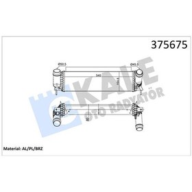 Resim Turbo Radyatörü Intercooler Nıssan Navara Np300 2.3 Dcı 15 Mercedes X-class 2.3 3.0d 15 Brazıng 80mm 144614ja0b 
