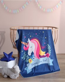 Resim MCN Tekstil Polar Baskılı Bebek Battaniyesi 85x110 Cm 