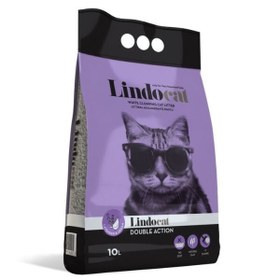 Resim Lindocat Double Action Argan Yağı ve Lavanta Kokulu Topaklanan Kedi Kumu 1 Adet 10 Lt 