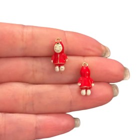 Resim Altın Kaplama Üç boyutlu Kukla Kız 