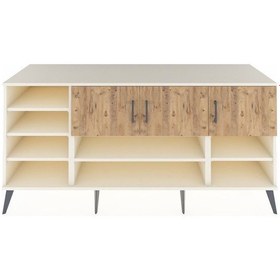 Resim Kronos Konsol 9 Raflı 3 Kapaklı 176x59x83 Aytaşı-çam/aytaşı Çam/aytaşı 