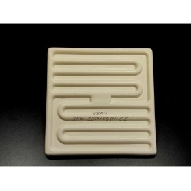 Resim Infrared Seramik Isıtıcı Rezistans Düz 122X122MM 650W 230V Beyaz Renk Sfe Model 