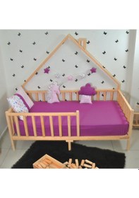 Resim Markaawm Markaawm Montessori Yatak Çocuk Doğal Çam Ağacından 90X190 Defne (478867446) Akçaağaç 