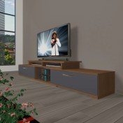 Resim Decoraktiv Flex 130 Mdf Tv Ünitesi Tv Sehpası - Ceviz - Antrasit 