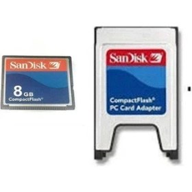 Resim Pmr Sandisk 8 GB Compact Flash Kart Pcmcıa-Cf Compact Flash Adaptör 