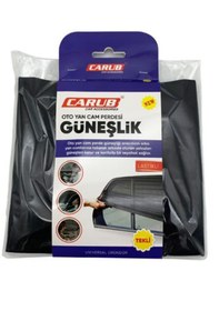Resim Yan Cam Perde Güneşlik Lastikli 1 Adet 