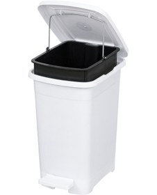 Resim Elif İç Kovalı Slim Pedallı Çöp Kovası: 8 Litre 