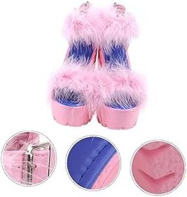 Resim SAFIGLE Lüks Zarif Sandaletler - Kadınlar Için Mükemmel İşçilik Abartılı Kabarık Yüksek Topuklu 