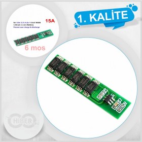 Resim 1S 15A 3.7 V 18650 Lityum Bms Pil Koruma Modülü 
