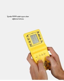 Resim Ceylan Adam Mini Tetris El Aterisi Taşınabilir Retro Oyun Konsolu, Pil İle Çalışan Klasik Model 