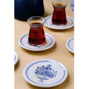 Resim Tabak Evi Fulya Antik Çay Bardak Takımı 6 Kişilik 12 Parça Karışık Desenli 