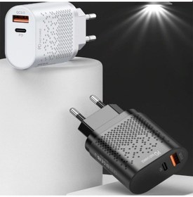 Resim Uslion 18W Usb Qc3.0 Şarj Pd3.0 Hızlı Şarj Aleti Şarj Başlık Beya 