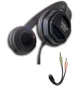 Resim teknosepetim Ls-802 Çift Jaklı Oyuncu Kulaklığı Masaüstü Bilgisayar Leptop Telefon Uygun Prof.gaming Stereo Pubg 