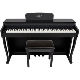 Resim Marcia Mk-880 Bk Dijital Konsol Piyano, Bluetooth, Tuş Hassasiyeti, 88 Tuşlu, Kapaklı 