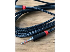 Resim Ata Elektronik Sargılı Ip Örgü - 2mt 2 Metre Telefon Aux Kablosu 3,5mm Altın Uçlu Kırılmaz Örgülü Bez Kaplama 