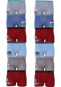 Resim Kota 1005 Erkek Çocuk Renkli Baskılı Boxer 12 Adet 001 