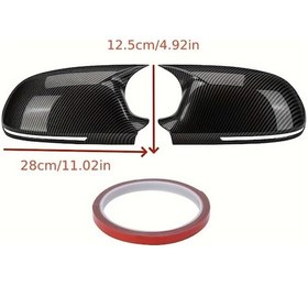 Resim Xuweiwei Audi A3 8p A4 Rs4 A5 Rs5 B8 2008 2009 A6 C6 Carbon Look Arka Yan Ayna Kapakları 