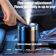 Resim Araba Parfüm Süsü Araba Sis Nemlendirici USB Şarj Yıldızlı Gökyüzü Üst Aromaterapi Makinesi Otomatik Başlatma ve Durdurma, Renkli Atmosfer Işığı Koku Giderme Uzun Ömürlü Koku Dijital Ekran Pil Çoklu Hız Ayarı Ev, Ofis ve Araba için Uygun 