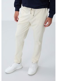 Resim Tommy Life Bej Yüzeyi Dokulu Standart Fit Erkek Eşofman Alt - 82155 