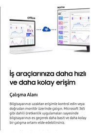 Resim Samsung (3840x2160) HDR10 SMART-Akıllı Tv Monitör 32inç 80Ekran Beyaz 