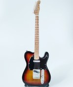 Resim El Yapımı 1/4 Ölçek Minyatür Elektro Gitar Telecaster Sunburst 
