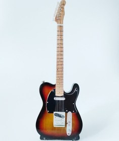 Resim El Yapımı 1/4 Ölçek Minyatür Elektro Gitar Telecaster Sunburst 