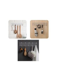 Resim Baysa Yapışkanlı 5'li Şeffaf Askı Şeffaf 