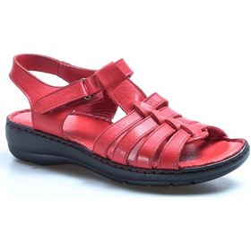 Resim Fast Step Hakiki Deri Kadın Klasik Sandalet 952za21888-1 001 